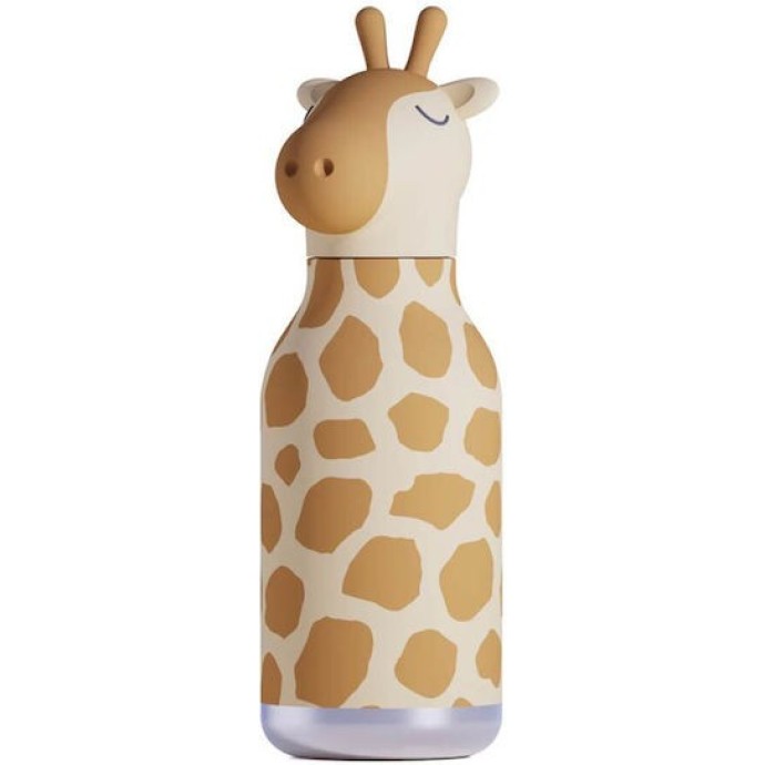Παγούρι Θερμός ανοξείδωτο με καλαμάκι 460ml Asobu Bestie 05611 Giraffe