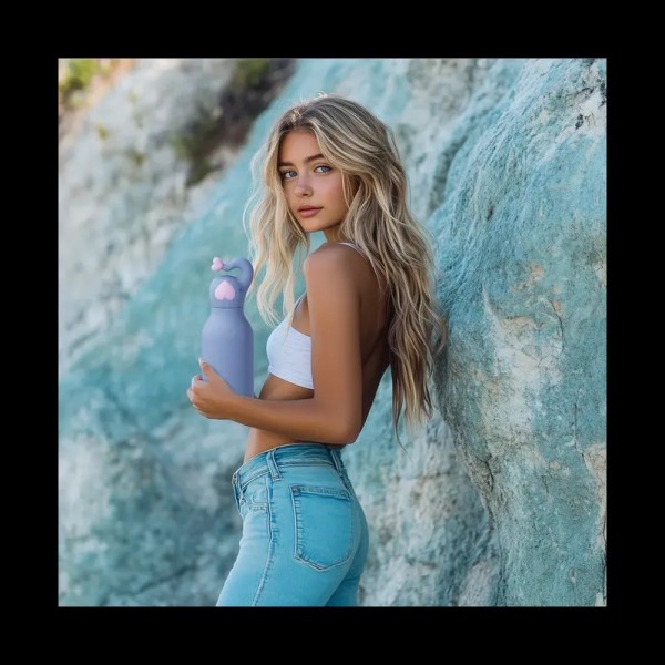 Παγούρι Θερμός ανοξείδωτο με καλαμάκι 460ml Asobu Bestie 05834 Elephant