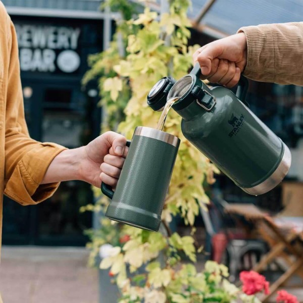 Stanley Adventure Big Grip Beer Stein Ανοξείδωτο Ποτήρι Θερμός BPA Free 0.7lt Hammertone Green ΑΞΕΣΟΥΑΡ