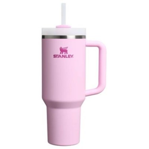 Stanley Quencher H2.O Flow State Tumbler Ποτήρι Θερμός με Καλαμάκι 1.18L 40oz Cherry Blossom