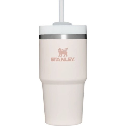 Stanley Quencher H2.O Flow State Tumbler Ποτήρι Θερμός με Καλαμάκι 0.6L Rose Quartz