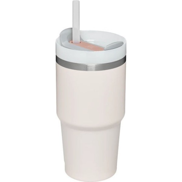 Stanley Quencher H2.O Flow State Tumbler Ποτήρι Θερμός με Καλαμάκι 0.6L Rose Quartz