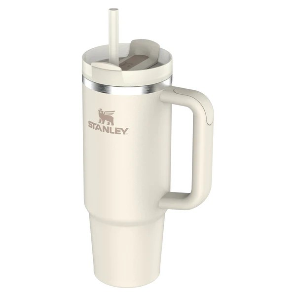 Stanley Quencher H2.O Flow State Tumbler Ποτήρι Θερμός με Καλαμάκι 0.89L Cream