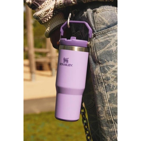 Stanley Iceflow Flip Straw Ποτήρι Θερμός Ανοξείδωτο BPA Free 890ml με Καλαμάκι Rose Quartz