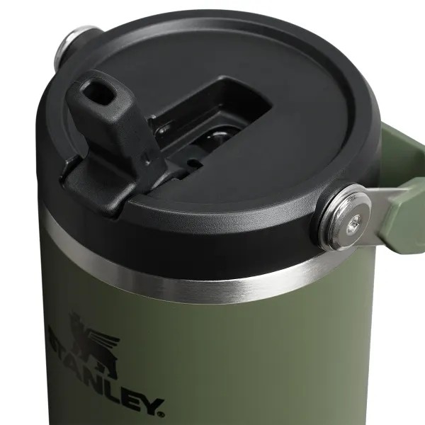 Stanley Iceflow Flip Straw Ποτήρι Θερμός Ανοξείδωτο BPA Free 890ml με Καλαμάκι Dried pine