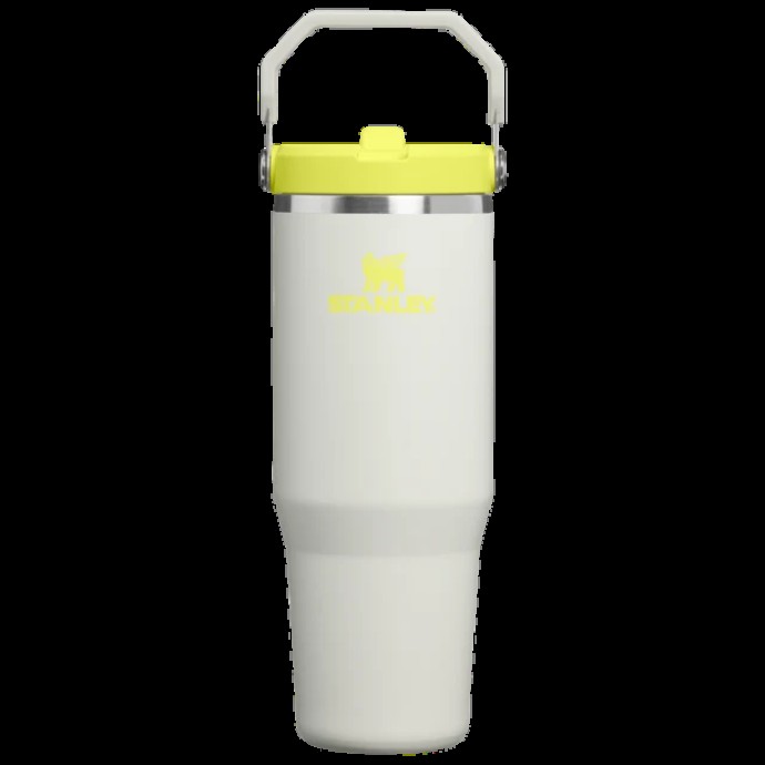 Stanley Iceflow Flip Straw Ποτήρι Θερμός Ανοξείδωτο BPA Free 890ml με Καλαμάκι Pale Stone Atomic