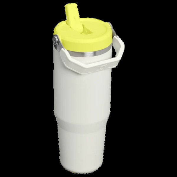 Stanley Iceflow Flip Straw Ποτήρι Θερμός Ανοξείδωτο BPA Free 890ml με Καλαμάκι Pale Stone Atomic