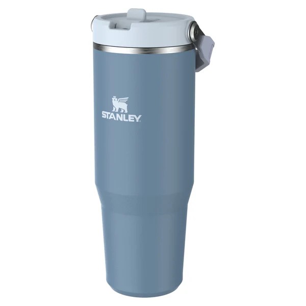 Stanley Iceflow Flip Straw Ποτήρι Θερμός Ανοξείδωτο BPA Free 890ml με Καλαμάκι Indigo