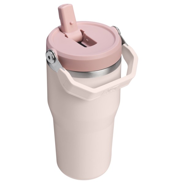 Stanley Iceflow Flip Straw Ποτήρι Θερμός Ανοξείδωτο BPA Free 600ml με Καλαμάκι Rose Quartz