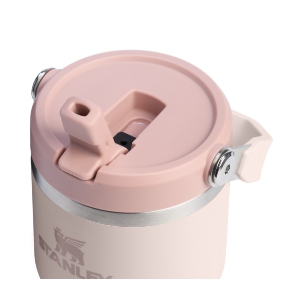 Stanley Iceflow Flip Straw Ποτήρι Θερμός Ανοξείδωτο BPA Free 600ml με Καλαμάκι Rose Quartz