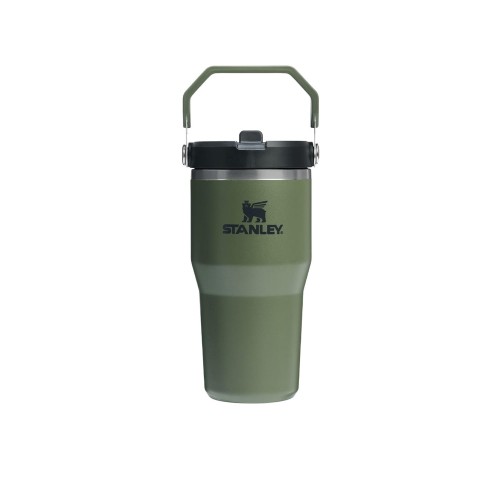 Stanley Iceflow Flip Straw Ποτήρι Θερμός Ανοξείδωτο BPA Free 600ml με Καλαμάκι Dried Pine