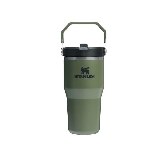 Stanley Iceflow Flip Straw Ποτήρι Θερμός Ανοξείδωτο BPA Free 600ml με Καλαμάκι Dried Pine