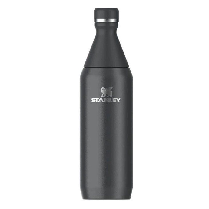 Stanley The All Day Slim Bottle Μπουκάλι Θερμός Ανοξείδωτο BPA Free 0,6lt Black Gloss ΑΞΕΣΟΥΑΡ