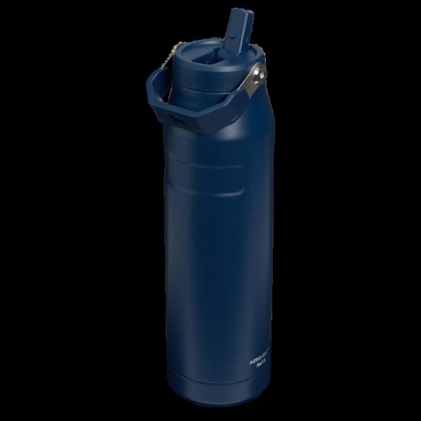 Stanley Iceflow  Bottle Flip Straw Ποτήρι Θερμός Ανοξείδωτο BPA Free 1.06l με Καλαμάκι 2.0 Dark Navy