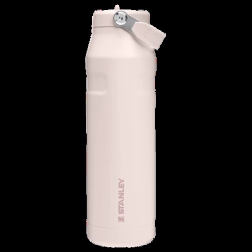 Stanley Iceflow  Bottle Flip Straw Ποτήρι Θερμός Ανοξείδωτο BPA Free 1.06l με Καλαμάκι Rose Quartz