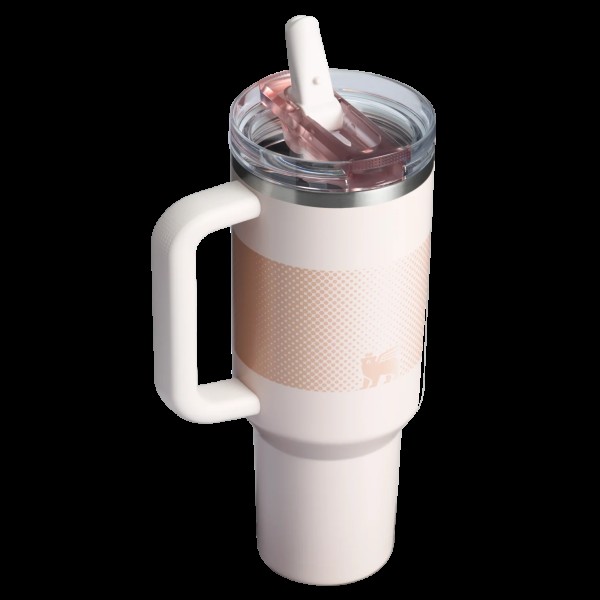 Stanley Quencher ProTour Flip Ποτήρι Θερμός Ανοξείδωτο BPA Free 1.18lt με Καλαμάκι Rose Quartz Fade