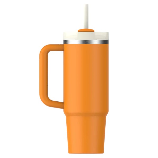 Stanley Quencher H2.O Flow State Tumbler Ποτήρι Θερμός με Καλαμάκι 0.89L 30oz Goldenrod Coral Stanley Quencher H2.O Flow State Tumbler Ποτήρι Θερμός με Καλαμάκι 0.89L 30oz Goldenrod Coral