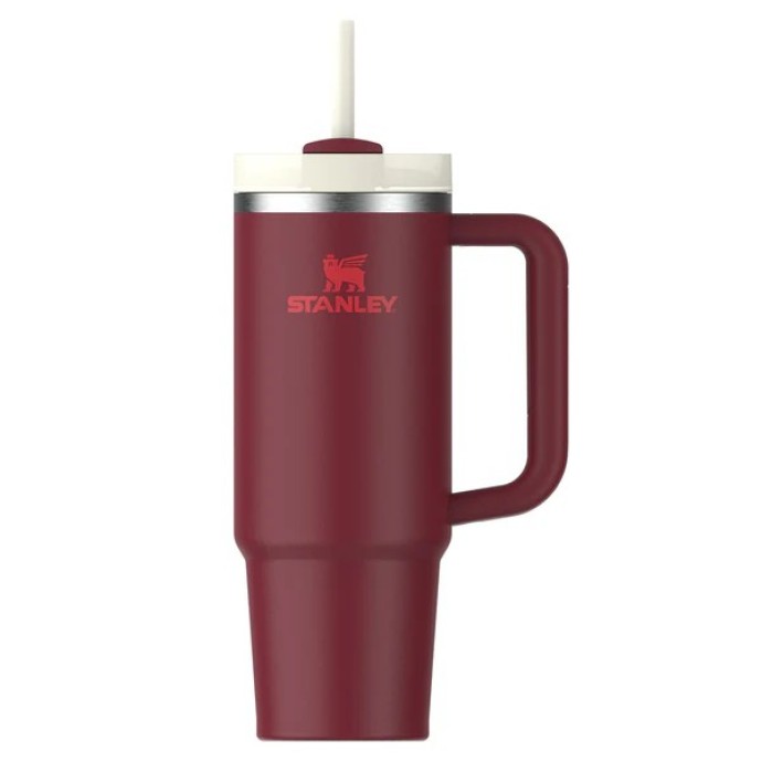 Stanley Quencher H2.O Flow State Tumbler Ποτήρι Θερμός με Καλαμάκι 0.89L 30oz Cranberry