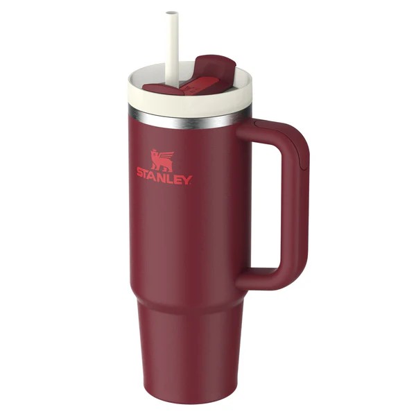 Stanley Quencher H2.O Flow State Tumbler Ποτήρι Θερμός με Καλαμάκι 0.89L 30oz Cranberry