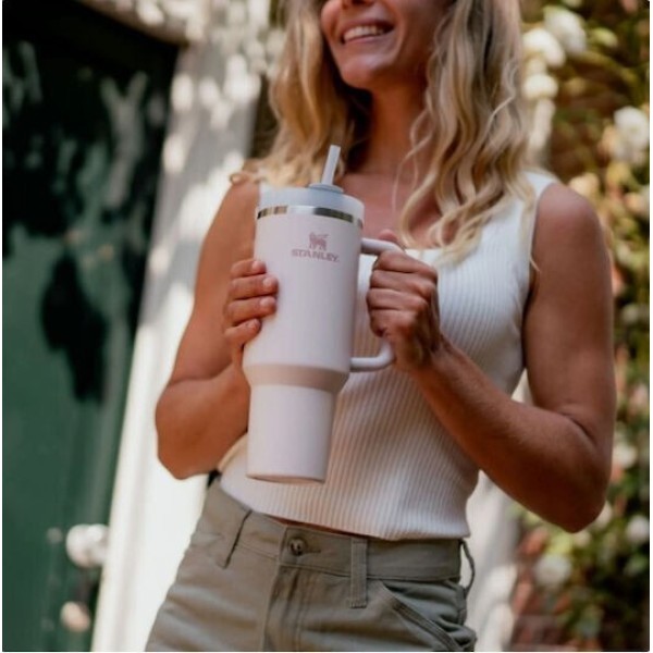 Stanley Quencher H2.O Flow State Tumbler Ποτήρι Θερμός με Καλαμάκι 1.18L Purple Dust
