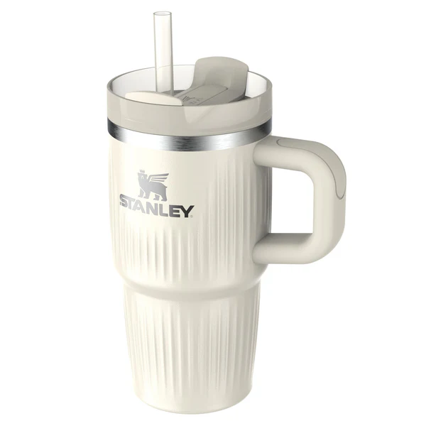 Stanley Quencher H2.O Fluted Tumbler 0.6l Cream Gloss