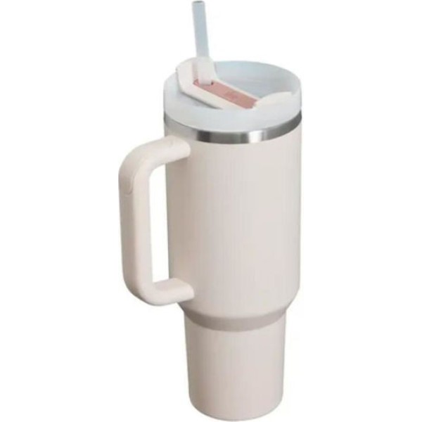 Stanley Quencher H2.O Flow State Tumbler Ποτήρι Θερμός με Καλαμάκι 1.18L 40oz  Rose Quartz