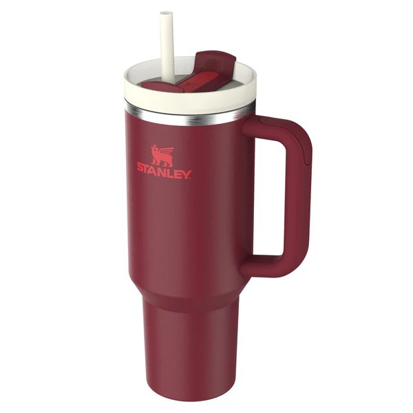 Stanley Quencher H2.O Flow State Tumbler Ποτήρι Θερμός με Καλαμάκι 1.18L 40oz Cranberry