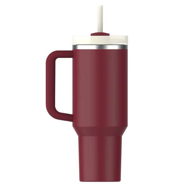 Stanley Quencher H2.O Flow State Tumbler Ποτήρι Θερμός με Καλαμάκι 1.18L 40oz Cranberry