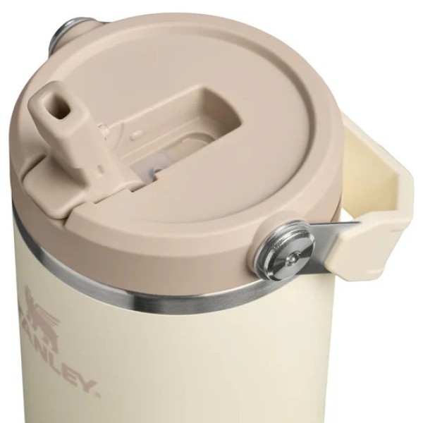 Stanley Iceflow Flip Straw Ποτήρι Θερμός Ανοξείδωτο BPA Free 890ml με Καλαμάκι Cream