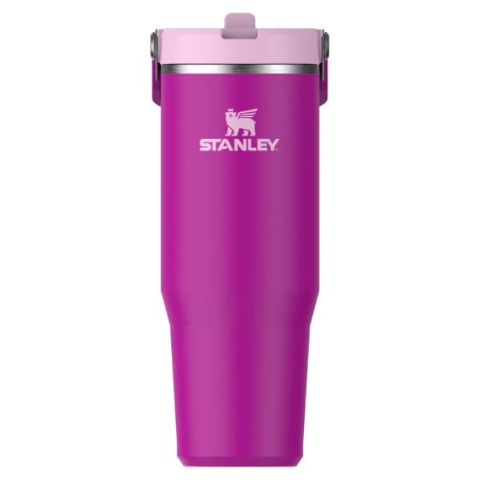 Stanley Iceflow Flip Straw Ποτήρι Θερμός Ανοξείδωτο BPA Free 890ml με Καλαμάκι Violet Blossom