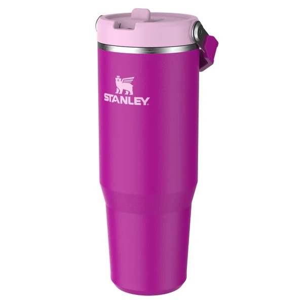 Stanley Iceflow Flip Straw Ποτήρι Θερμός Ανοξείδωτο BPA Free 890ml με Καλαμάκι Violet Blossom