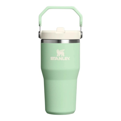 Stanley Iceflow Flip Straw Ποτήρι Θερμός Ανοξείδωτο BPA Free 600ml με Καλαμάκι Pistachio