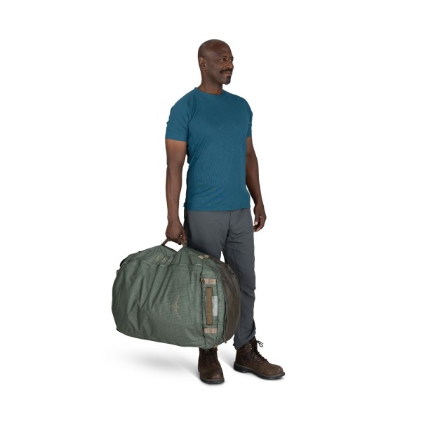 Σακβουαγιάζ - Σακίδιο Πλάτης Osprey Transporter Duffel 95Lt Raven Black/Black