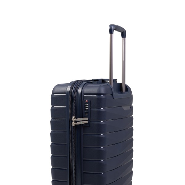 Βαλίτσα Καμπίνας Σκληρή Paulter 1024-55 Επεκτεινόμενη Μπλε ΒΑΛΙΤΣΕΣ & ΣΑΚΟΙ ΤΑΞΙΔΙΟΥ