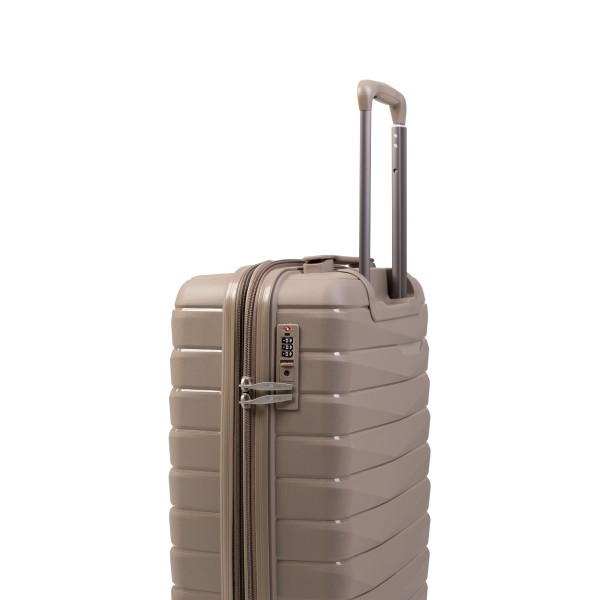 Βαλίτσα Καμπίνας Σκληρή Paulter 1024-55 Επεκτεινόμενη Μπεζ ΒΑΛΙΤΣΕΣ & ΣΑΚΟΙ ΤΑΞΙΔΙΟΥ