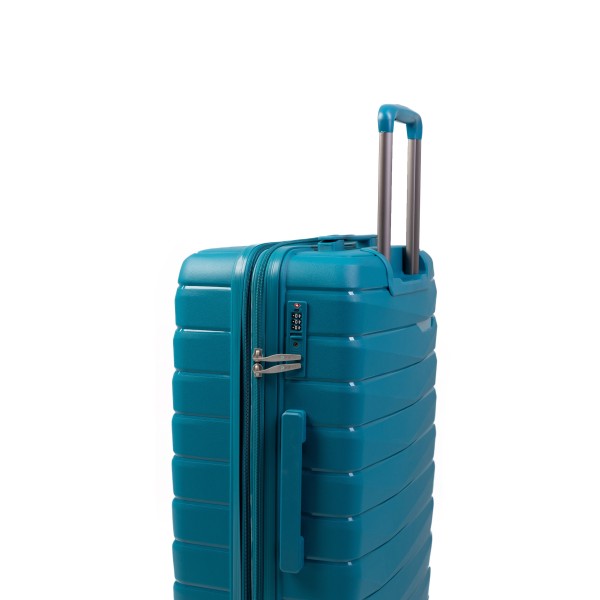 Βαλίτσα Μεσαία Σκληρή Paulter 1024-65 Επεκτεινόμενη Teal ΒΑΛΙΤΣΕΣ & ΣΑΚΟΙ ΤΑΞΙΔΙΟΥ