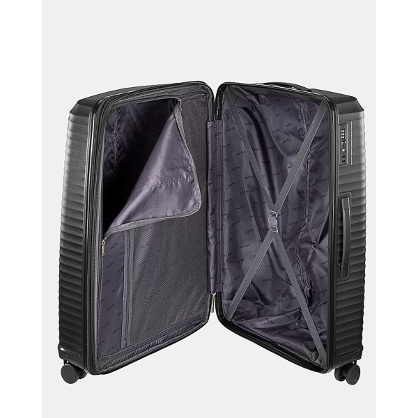 Βαλίτσα Μεσαία Σκληρή Paulter 1025-76 Επεκτεινόμενη Μαύρο