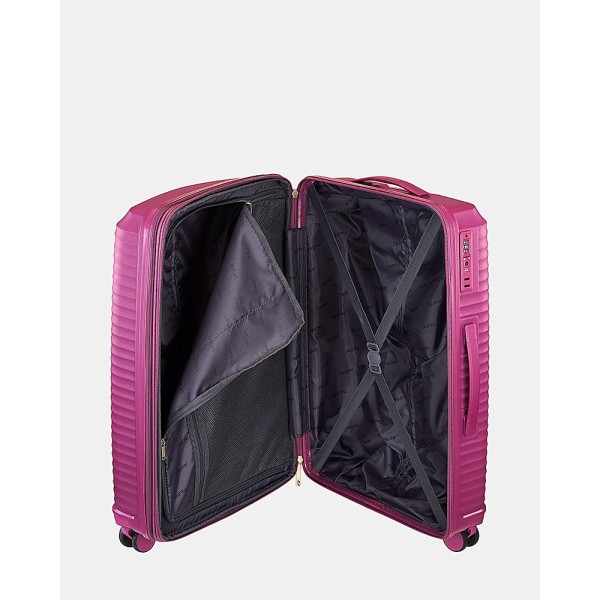Βαλίτσα Μεσαία Σκληρή Paulter 1025-76 Επεκτεινόμενη Φουξια