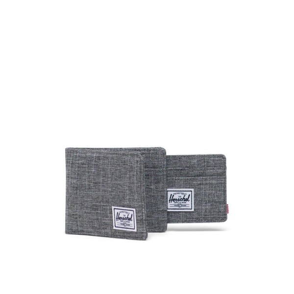 Πορτοφόλι Herschel Supply Co Andy Wallet RFID 10910-00919 Raven Crosshatch ΤΣΑΝΤΕΣ & ΠΟΡΤΟΦΟΛΙΑ