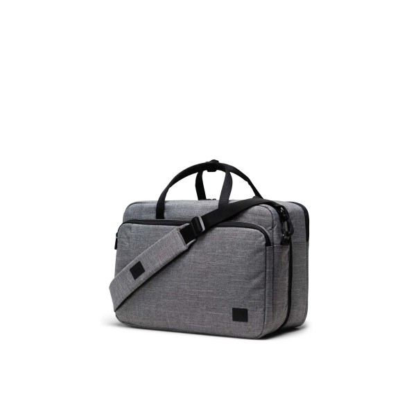 Χαρτοφύλακας Herschel Bowen Duffle Tech 11293-00919 Raven Crosshatch ΤΣΑΝΤΕΣ & ΠΟΡΤΟΦΟΛΙΑ