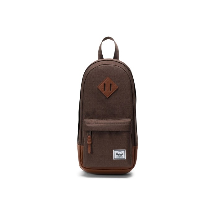 Σακίδιο Πλάτης Herschel Heritage Heritage Shoulder Bag 11388-06499 Chocolate Brown Crosshatch/Tan ΤΣΑΝΤΕΣ & ΠΟΡΤΟΦΟΛΙΑ