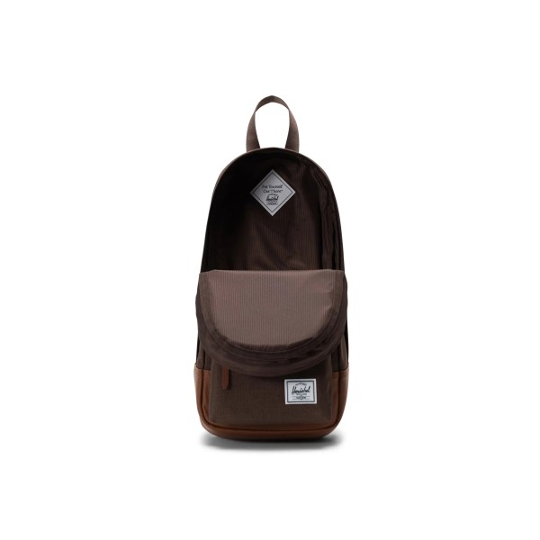 Σακίδιο Πλάτης Herschel Heritage Heritage Shoulder Bag 11388-06499 Chocolate Brown Crosshatch/Tan ΤΣΑΝΤΕΣ & ΠΟΡΤΟΦΟΛΙΑ