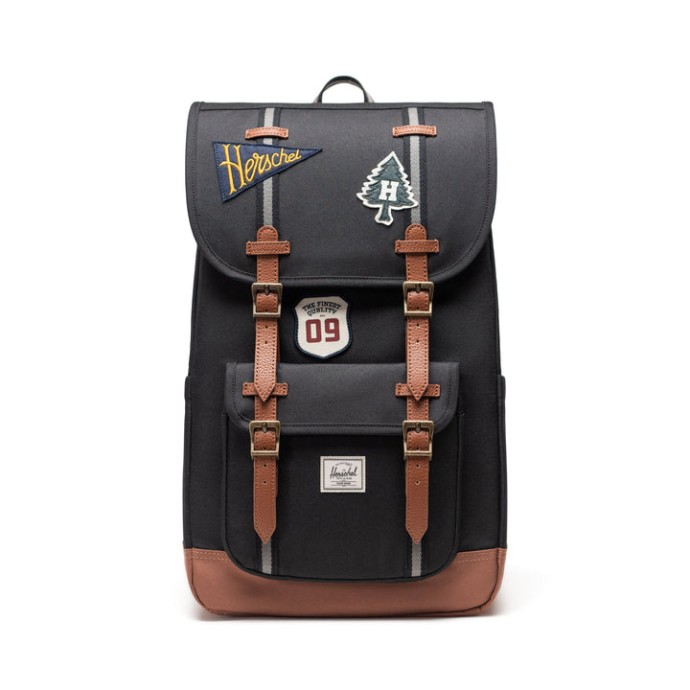 Σακίδιο Πλάτης Herschel Little America Backpack 111390-07785 Patches Black