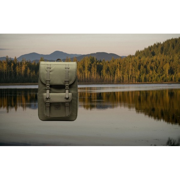 Σακίδιο Πλάτης Herschel Little America Mid Volume Backpack 111391-07784 Ivy Green Diamond