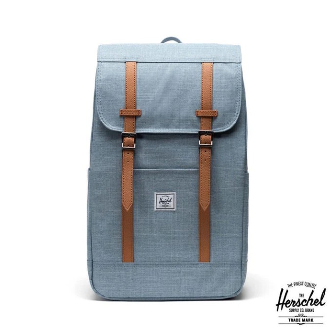 Σακίδιο Πλάτης Herschel Retreat Backpack 11397-06571 Ashley Blue Crosshatch