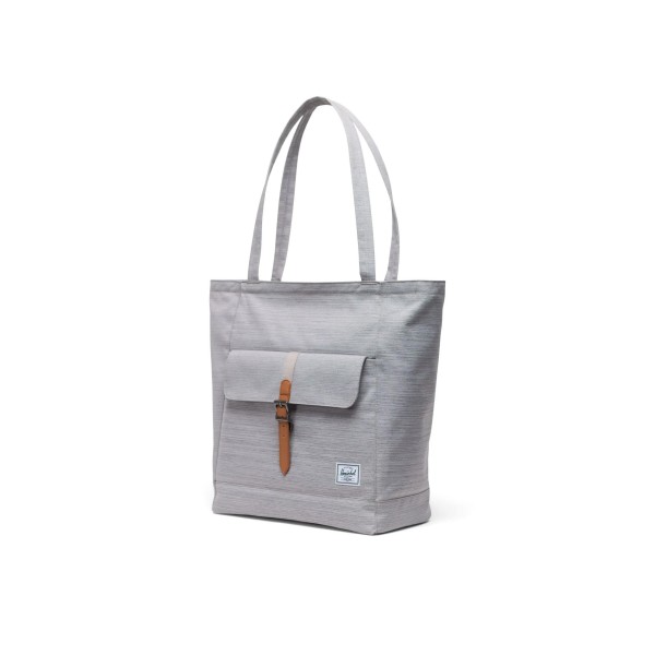 Τσάντα ώμου Herschel Supply Retreat Tote 11401-01866 Light Grey Crosshatch ΤΣΑΝΤΕΣ & ΠΟΡΤΟΦΟΛΙΑ