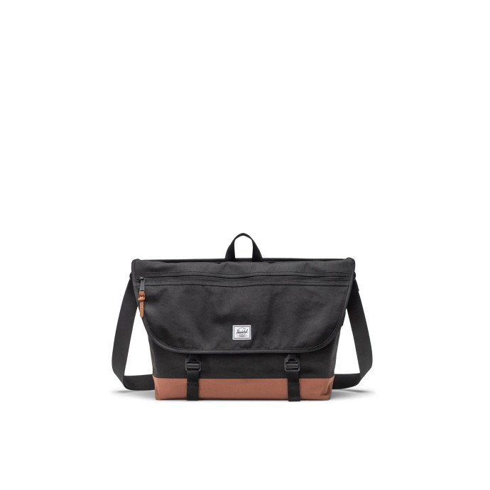Χαρτοφύλακας Herschel Cove Messenger 11529-04735 Black/Saddle Brown Χαρτοφύλακας Herschel Cove Messenger 11529-04735 Black/Saddle Brown
