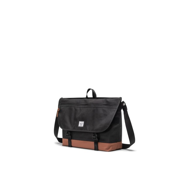 Χαρτοφύλακας Herschel Cove Messenger 11529-04735 Black/Saddle Brown Χαρτοφύλακας Herschel Cove Messenger 11529-04735 Black/Saddle Brown