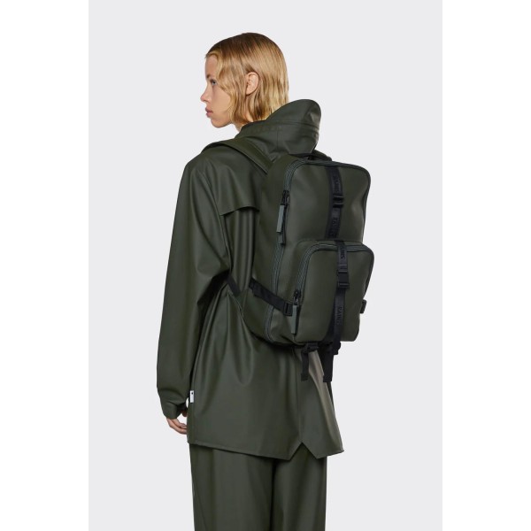 Σακίδιο Πλάτης Αδιάβροχο Rains Trail Rucksack 1230-03 Laptop 15'' Green ΣΑΚΙΔΙΑ ΠΛΑΤΗΣ