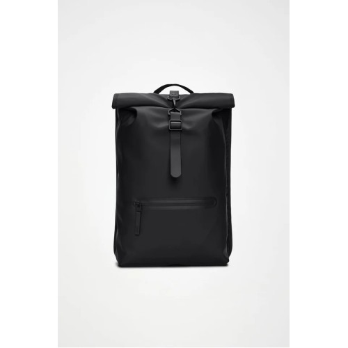 Σακίδιο Πλάτης Rains Rolltop Rucksack 13320-01 Black για Laptop 16''